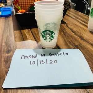 6 rare kids Starbucks cups